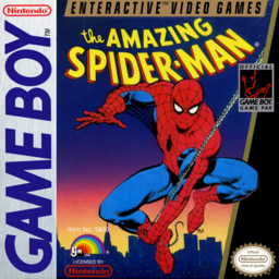 Amazing Spiderman box art for GameBoy
